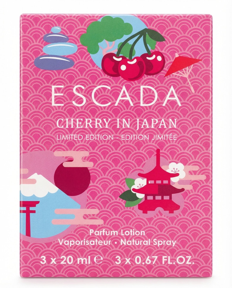 Escada Cherry In Japan 3х20 ml (Парфюмерная вода) — Escada Cherry In Japan 3х20 ml (Парфюмерная вода)